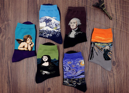 Paquete de 5 pares de calcetines artísticos