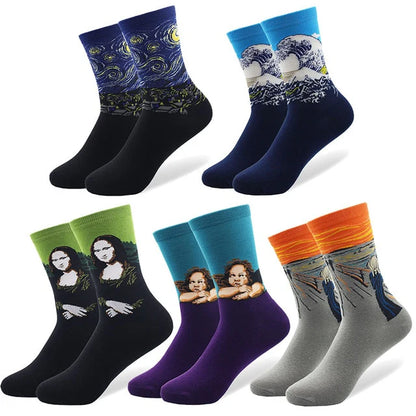 Paquete de 5 pares de calcetines artísticos